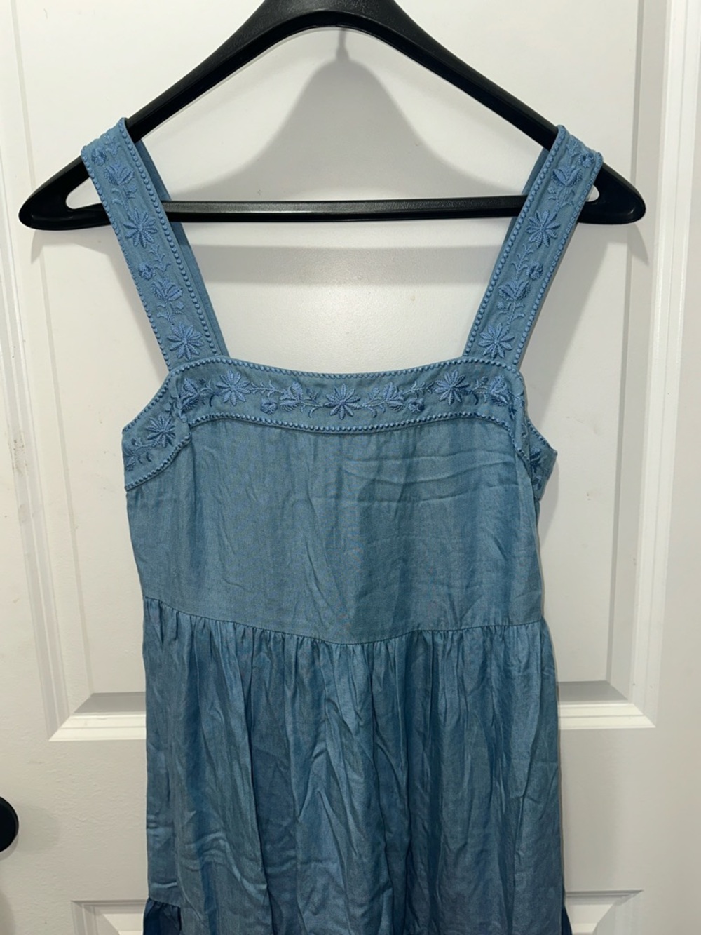 Kate Spade Chambray Tiered Sleeveless Midi Dress Size Small NWT - Picture 2 of 10